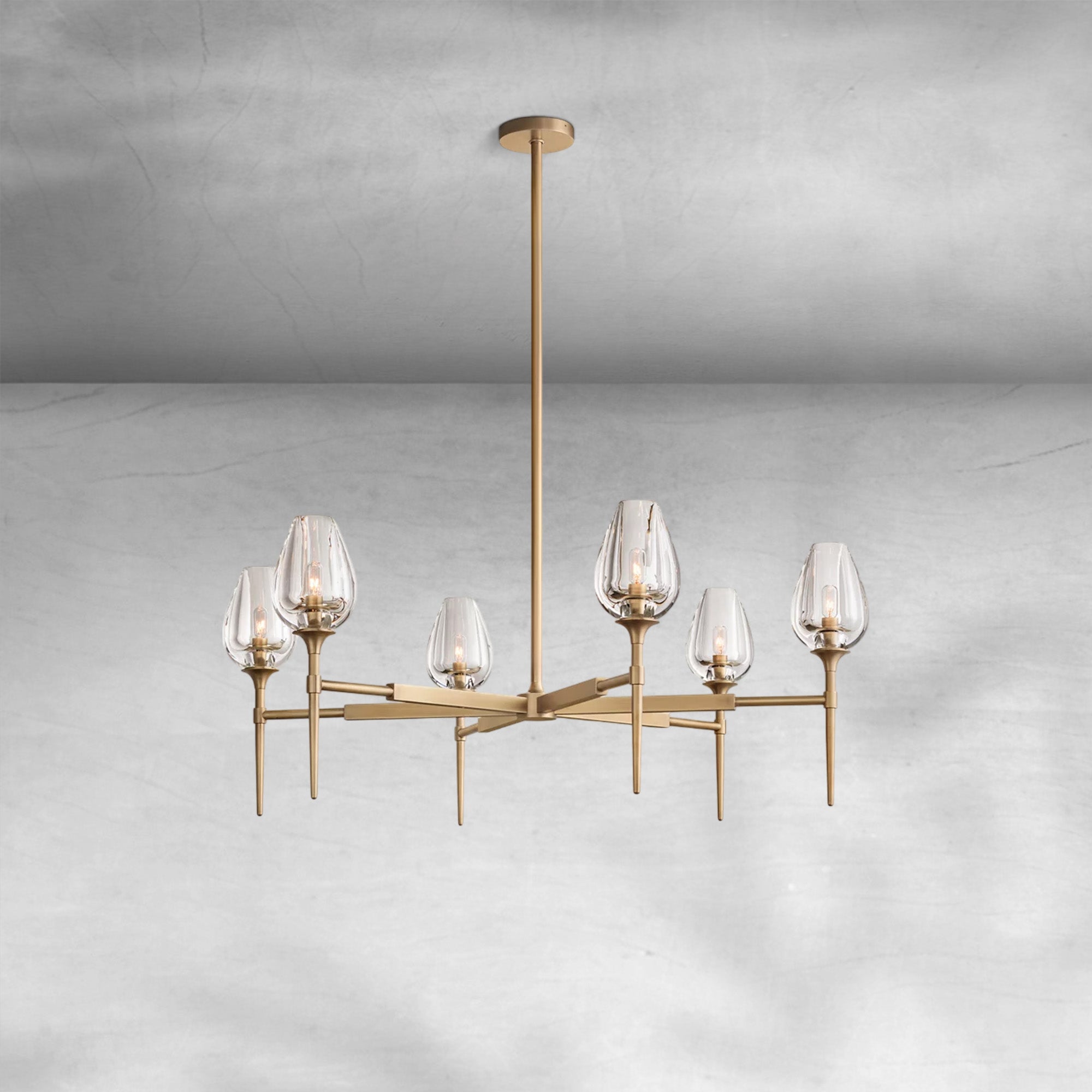 Tulipe Round Chandelier 27", 42", 54"