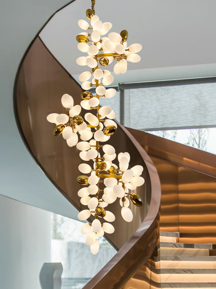 Kevin Luxury Escamoles Long Grape Chandelier, Popular Long Chandelier Chandeliers Kevinstudiolives H 94.5" * D 29.5" Warm Light