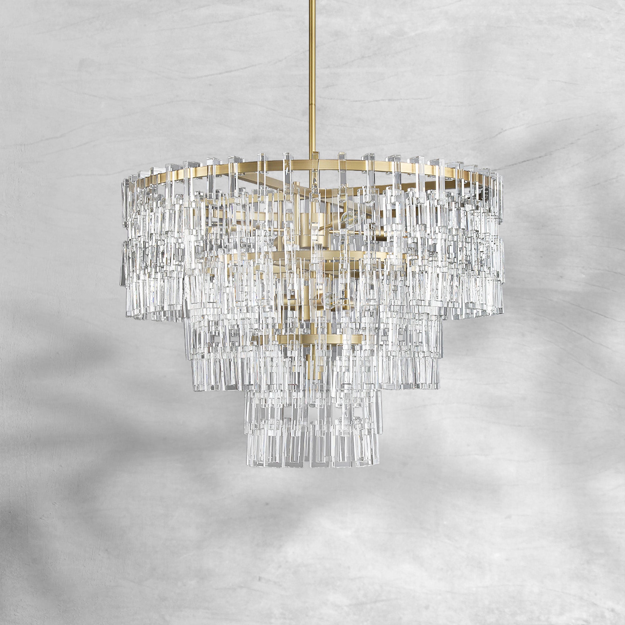 Marigan Modern Tiered Round Crystal Chandelier 36'', 48", 60"