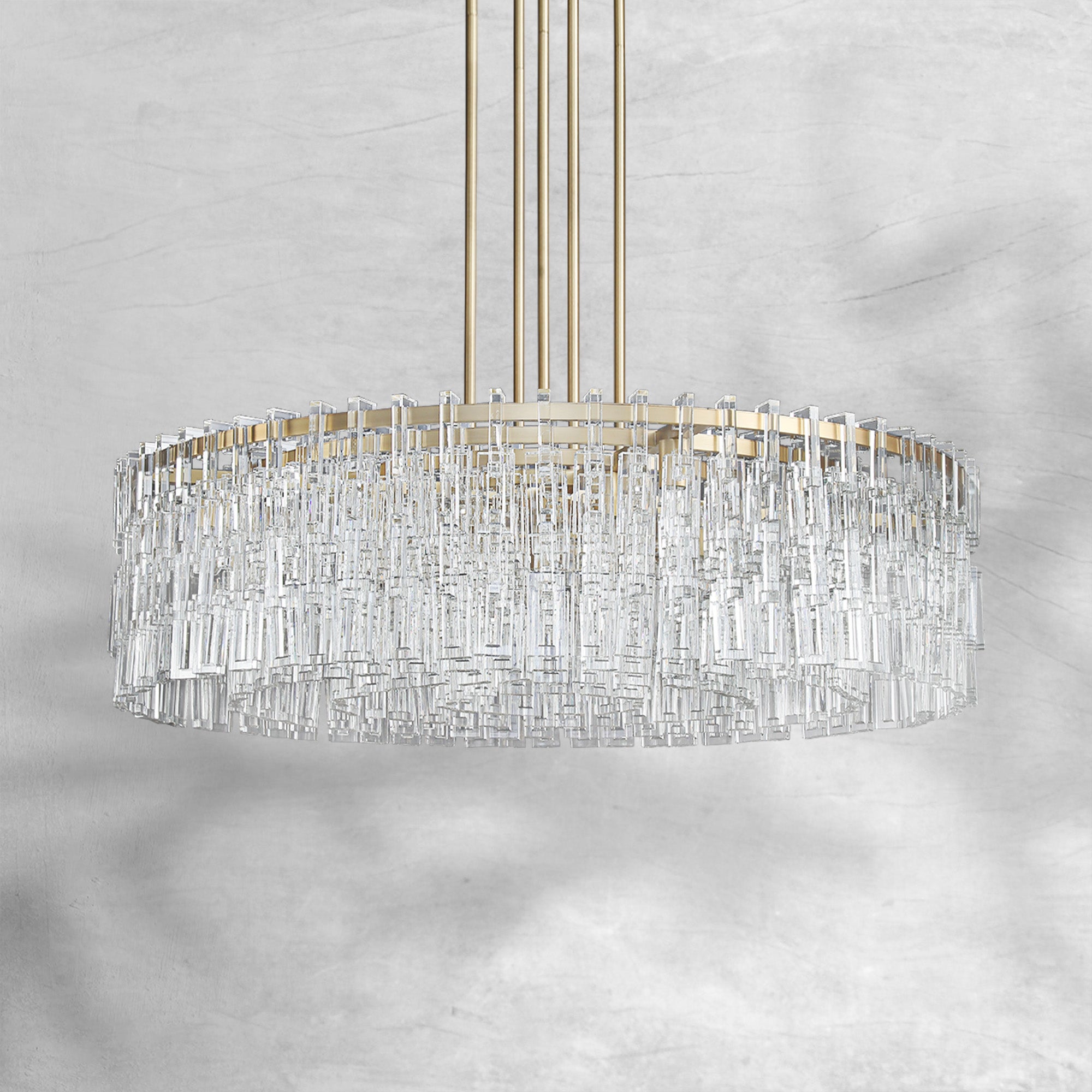 Marigan Round Crystal Chandelier 36", 48", 60"