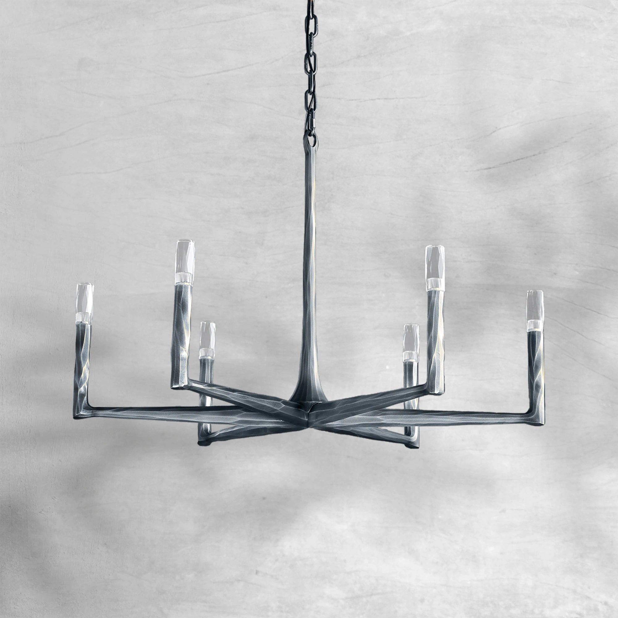 Thaddeas Forged Round Chandelier 36"/48"/60"/72"