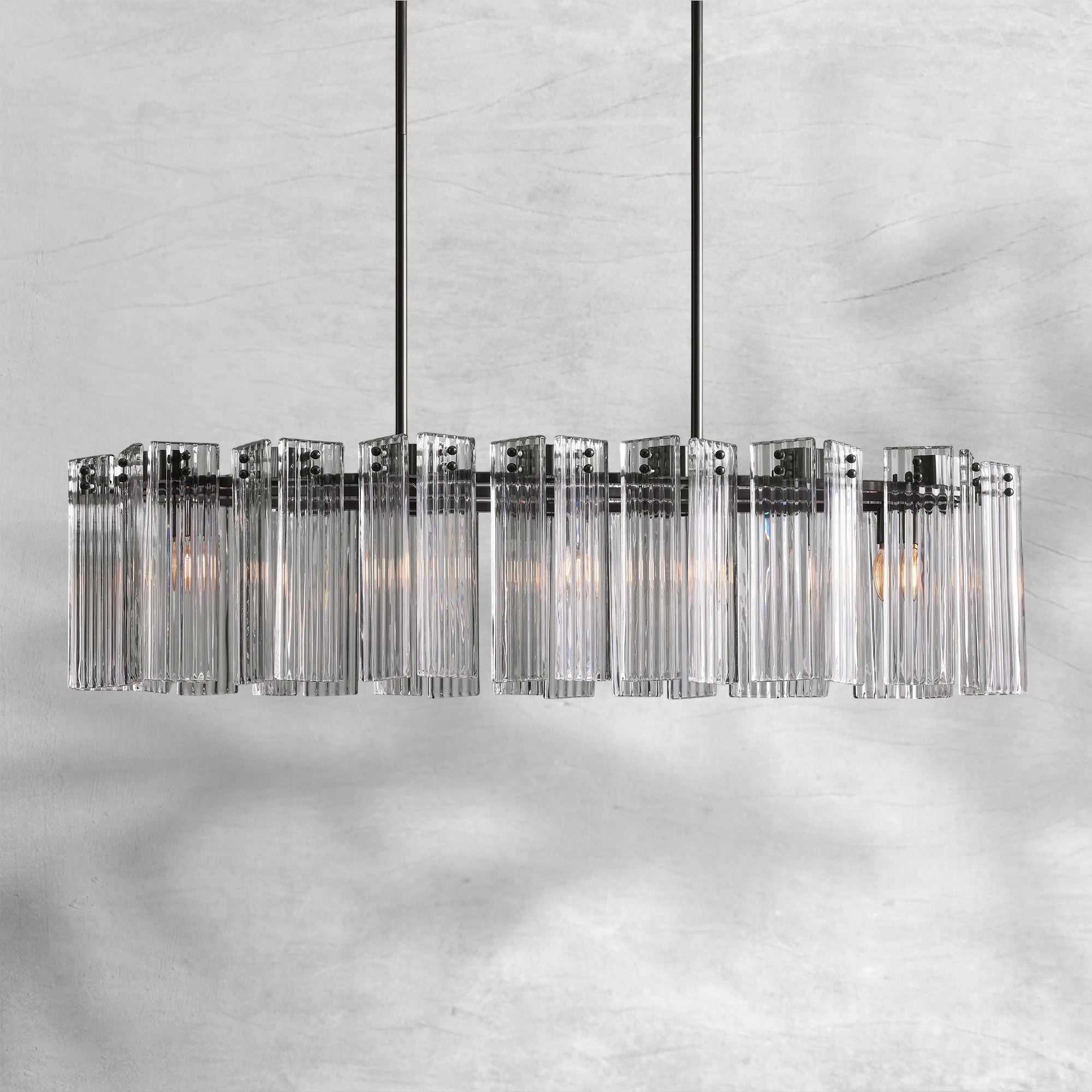 Delsie Oval Chandelier 51"63"72"