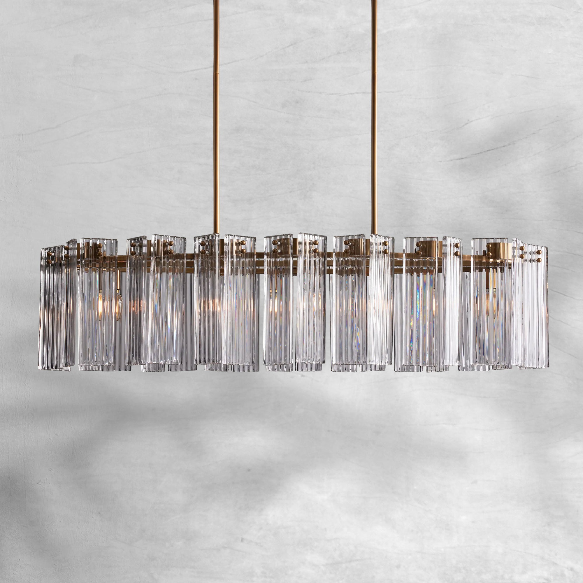 Delsie Oval Chandelier 51"63"72"