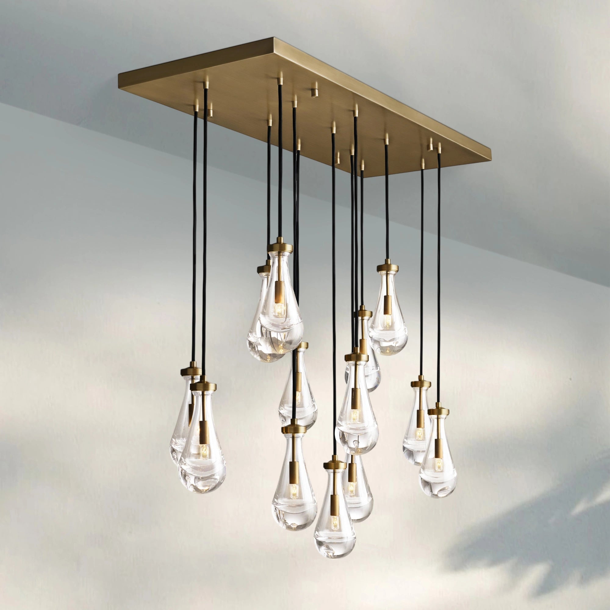 Raindrop Modern Linear Chandelier 54", 72"