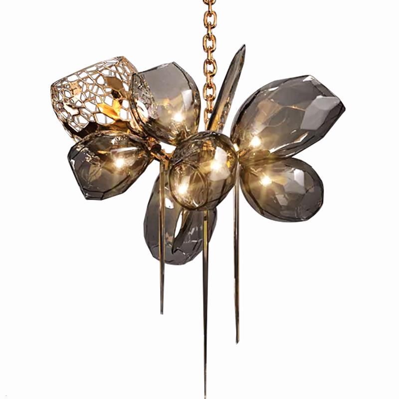 Contemporary Artistic Creative Glass Chandelier for Dining Table Chandeliers Kevinstudiolives 60cm D(23.6") x 75cm H (29.5") Dimmable Warm Light