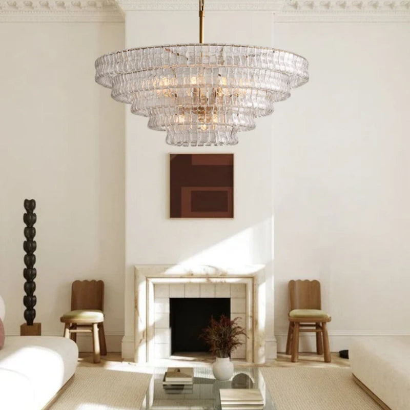 Ghiaccio Round Chandelier 24"36"48"60"