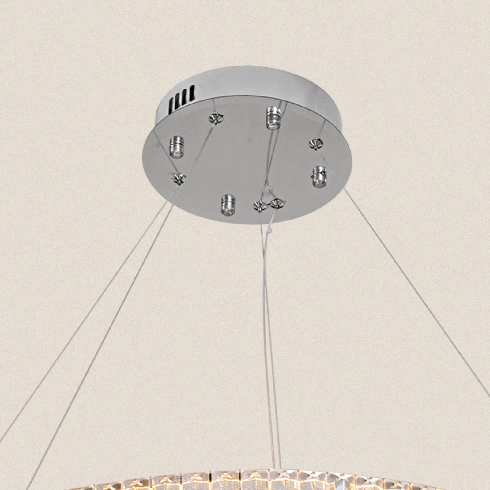 Modern Ring Crystal Chandelier For Living Room