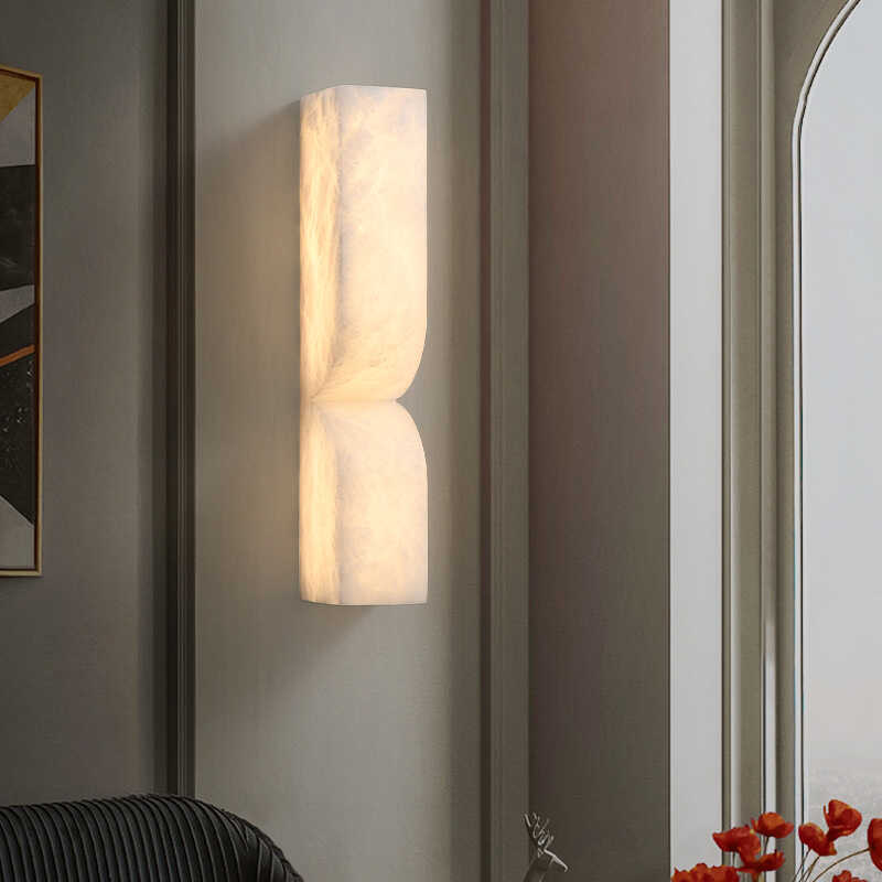 Modern Luxe Brass Natural Alabaster Wall Sconce for Entryway chandeliers for dining room,chandeliers for stairways,chandeliers for foyer,chandeliers for bedrooms,chandeliers for kitchen,chandeliers for living room Kevinstudiolives