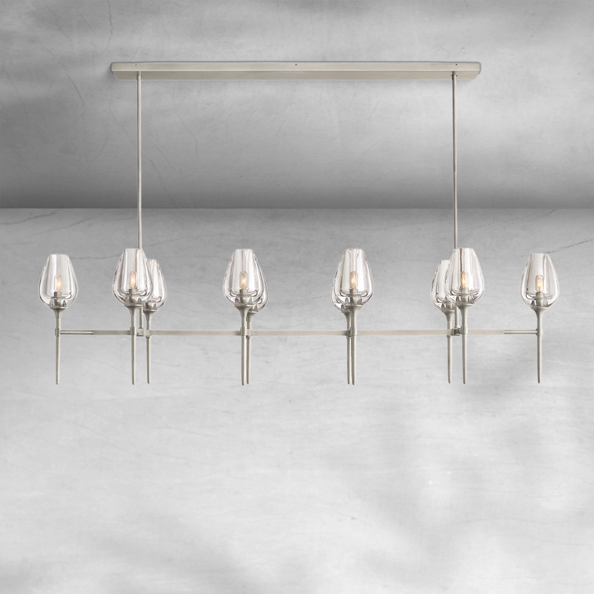 Tulipe Linear Chandelier 52", 65"