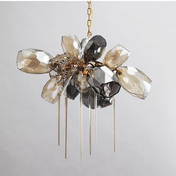 Contemporary Artistic Creative Glass Chandelier for Dining Table Chandeliers Kevinstudiolives 80cm D(31.5") x 75cm H(29.5") Dimmable Warm Light