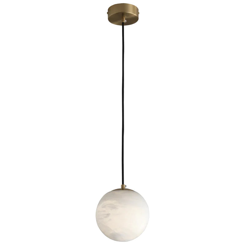 Kevin Hansa Alabaster Ball Pendant Light, Island Mini Pendant Light Kevinstudiolives