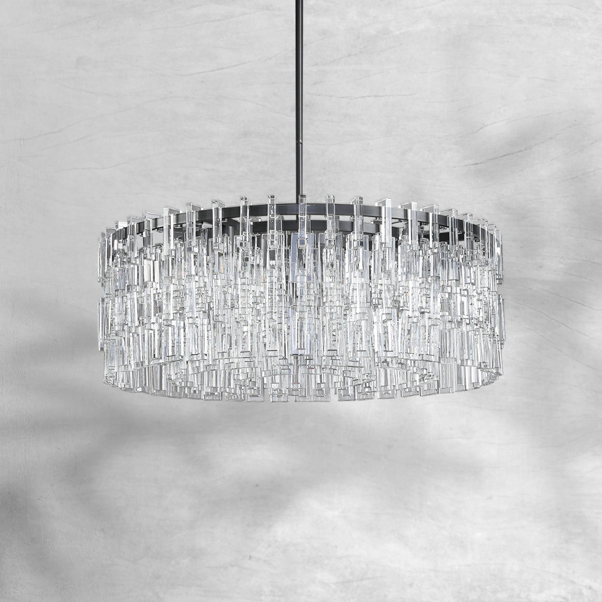 Marigan Round Crystal Chandelier 36", 48", 60"