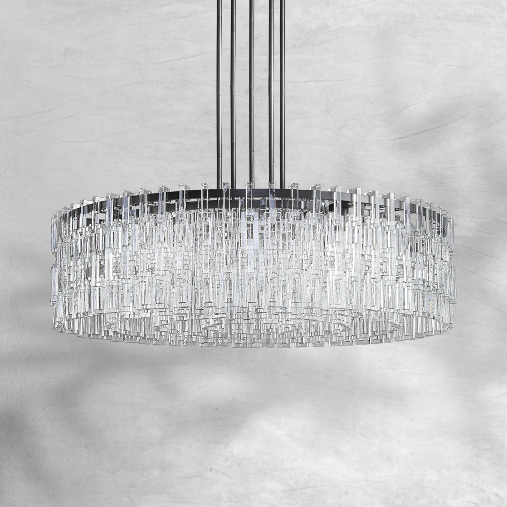 Marigan Round Crystal Chandelier 36", 48", 60"