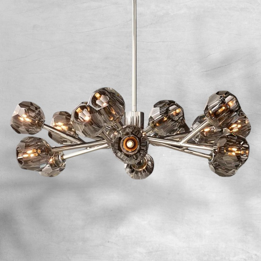 Bille De Crystal Round Chandelier 36"