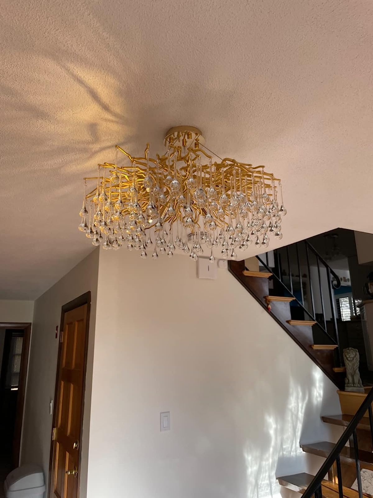 Stunning Tree Branch Crystal Chandelier With Clear Teardrop-shaped Glass Living/Dining Room Ceiling Lamp/Light Chandeliers Kevinstudiolives