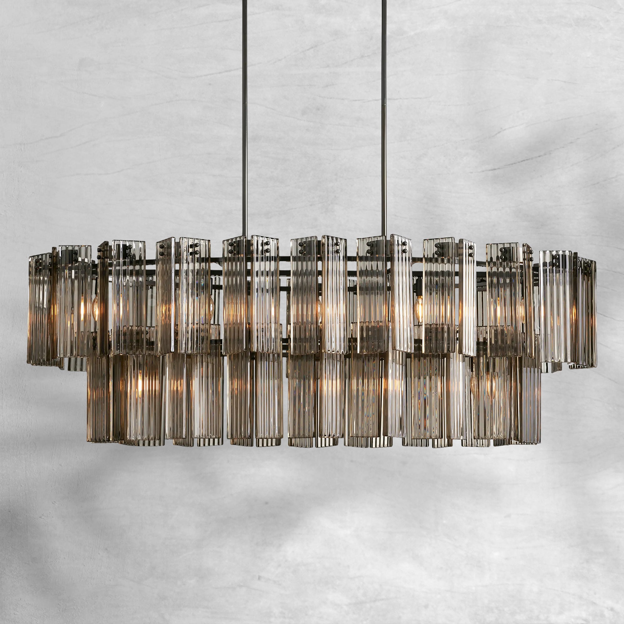 Delsie Oval Chandelier 51"63"72"