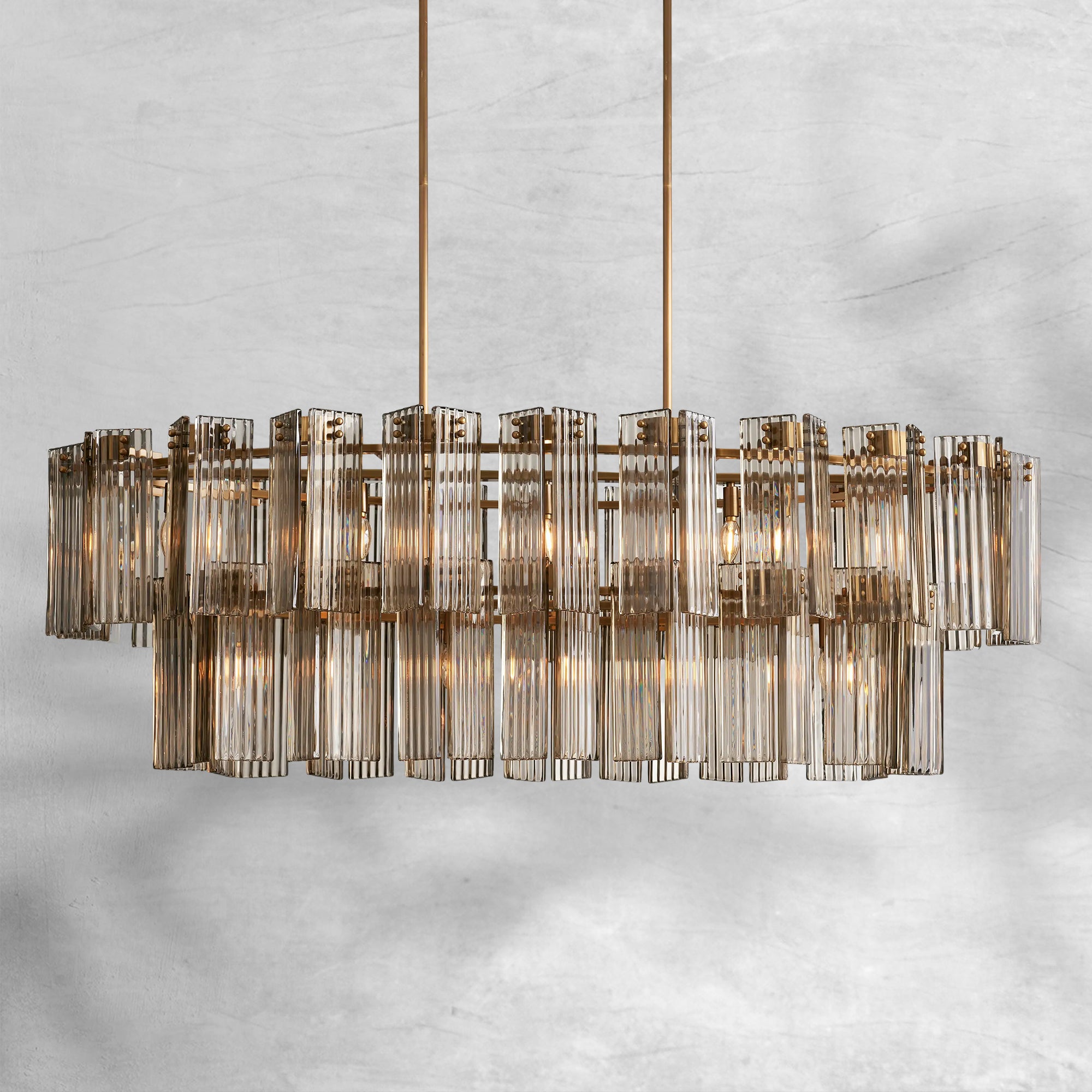 Delsie Oval Chandelier 51"63"72"