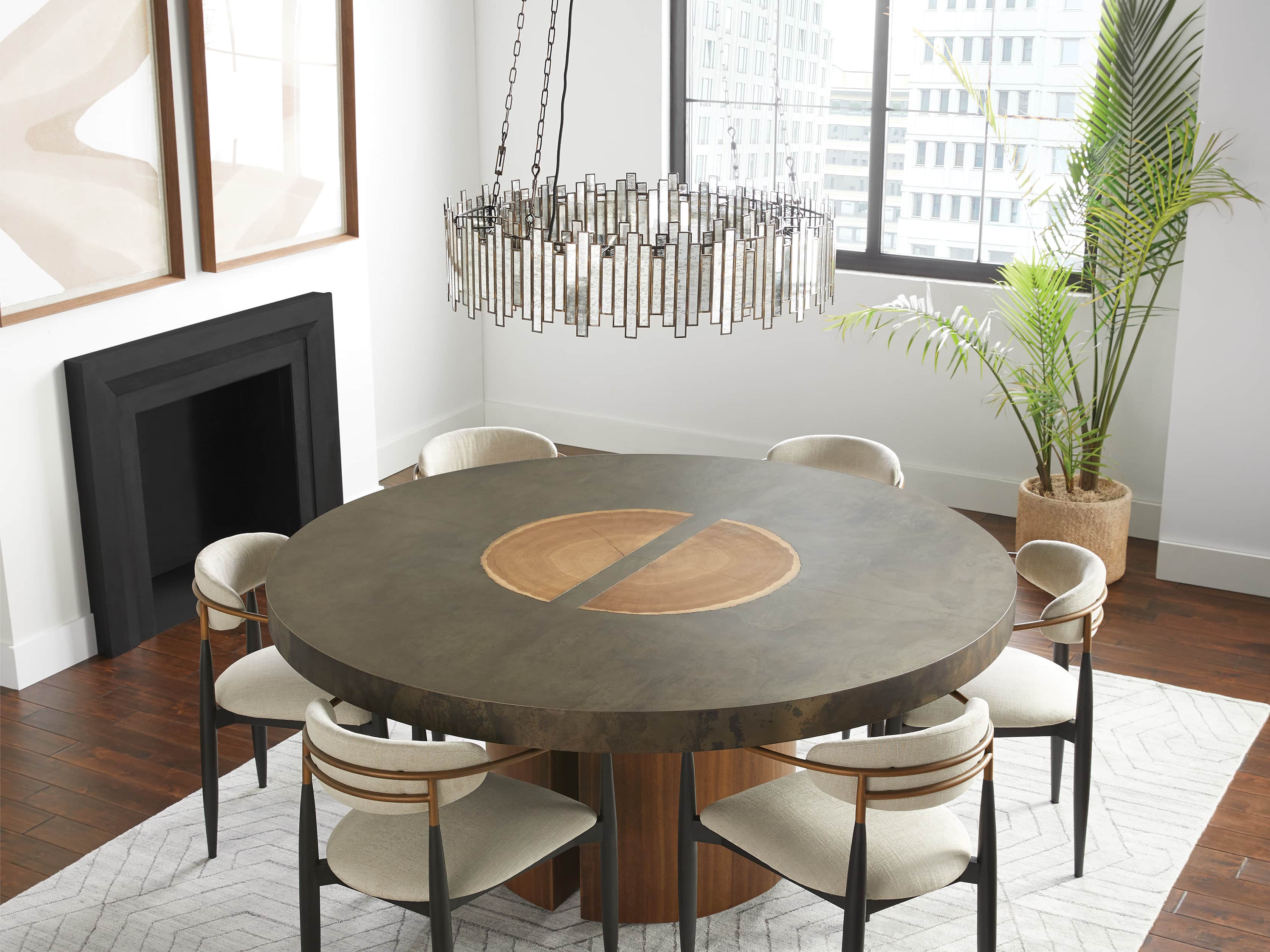 Laila Round Chandelier 24" 36"
