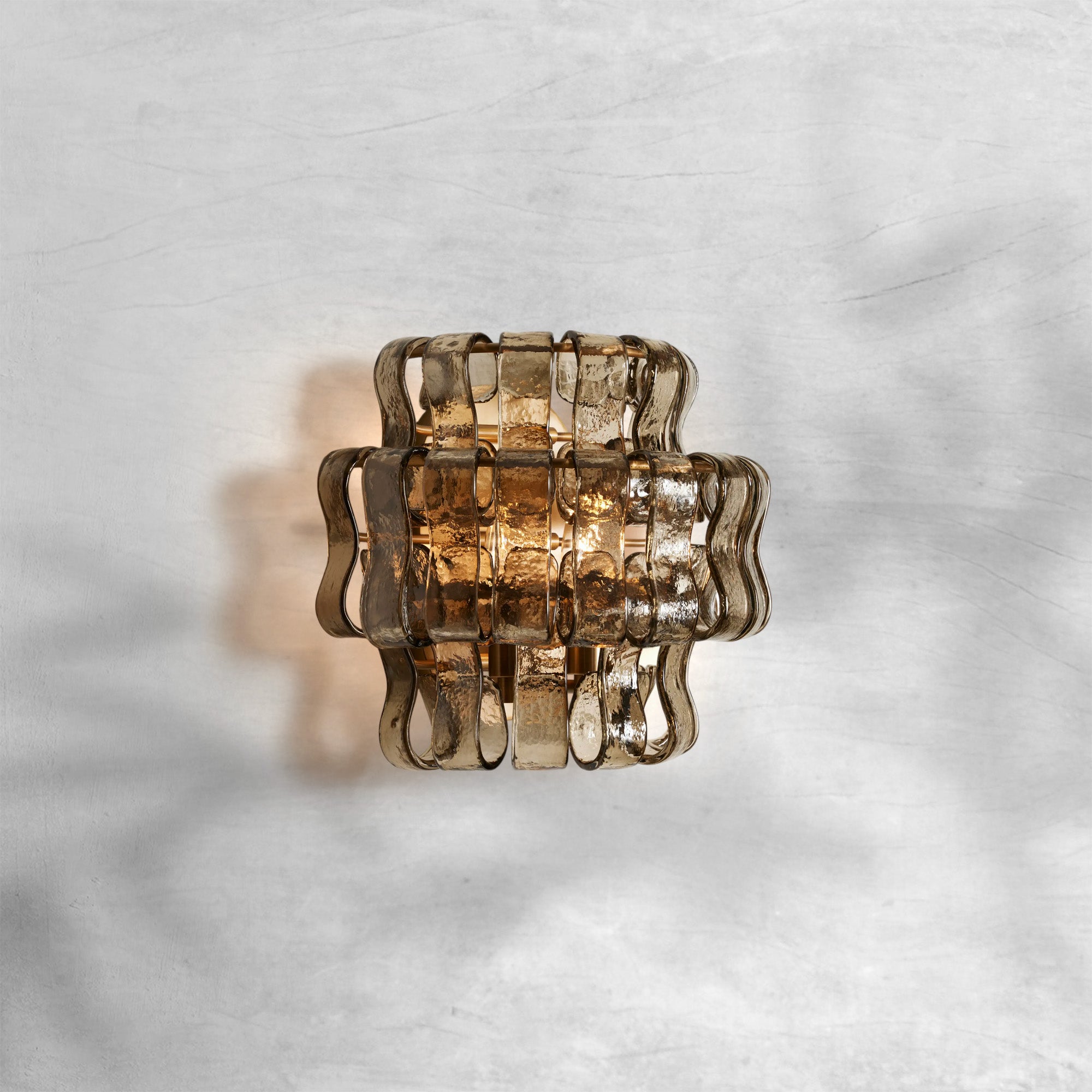 Ghiaccio Modern Glass Bedroom Wall Sconces