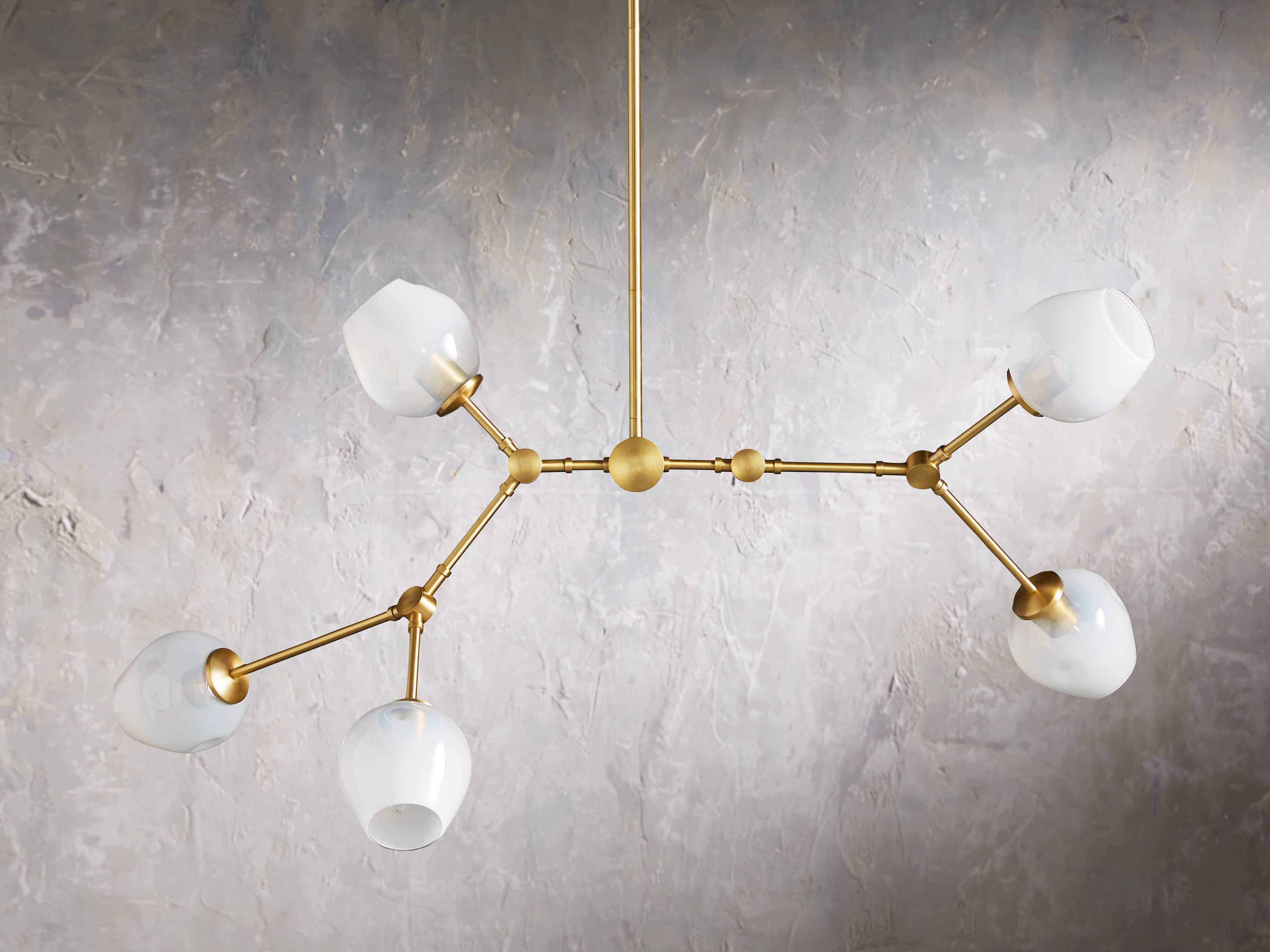 Rhome Brass Chandelier 52'' Kevin Studio