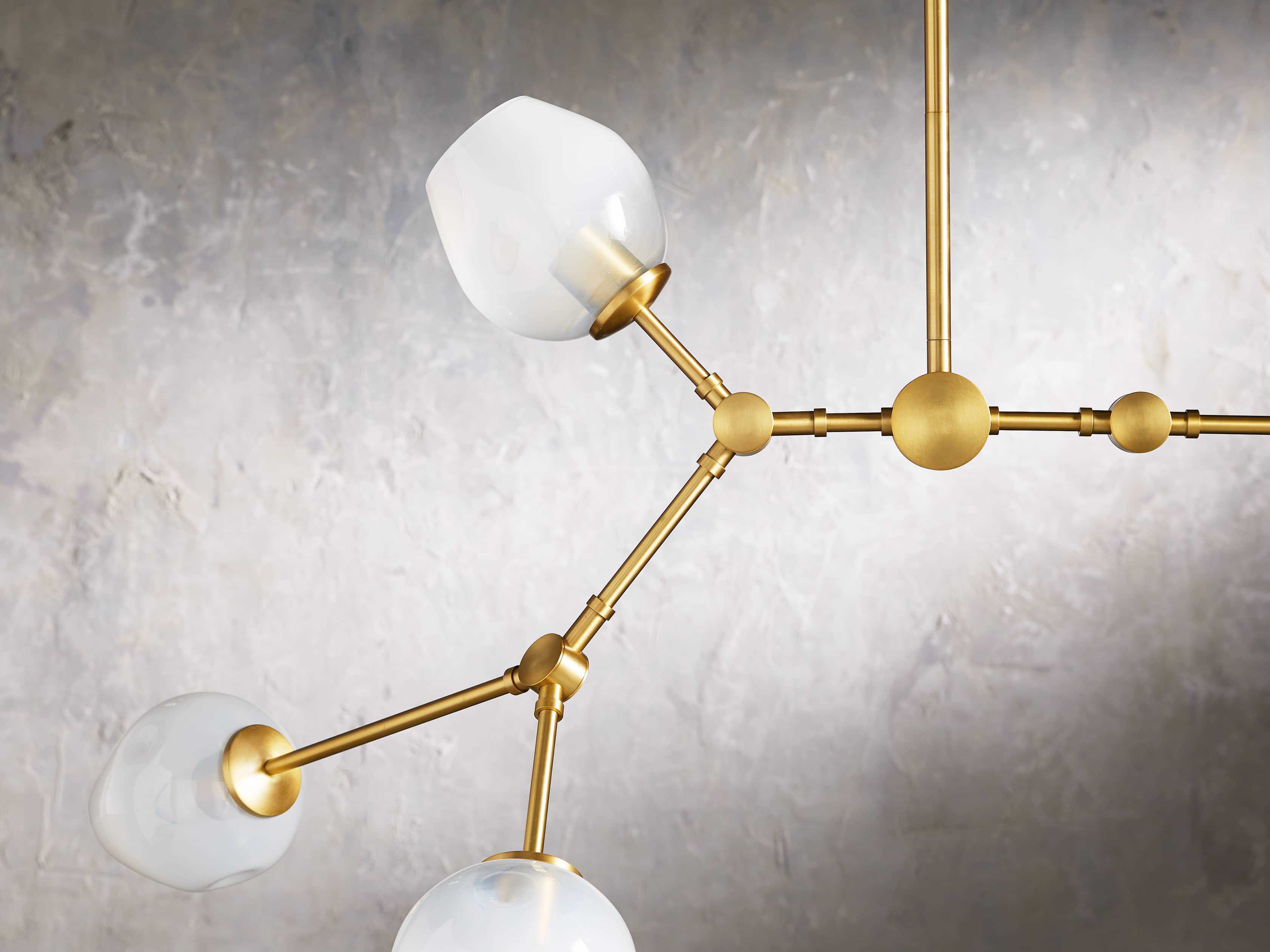 Rhome Brass Chandelier 52'' Kevin Studio
