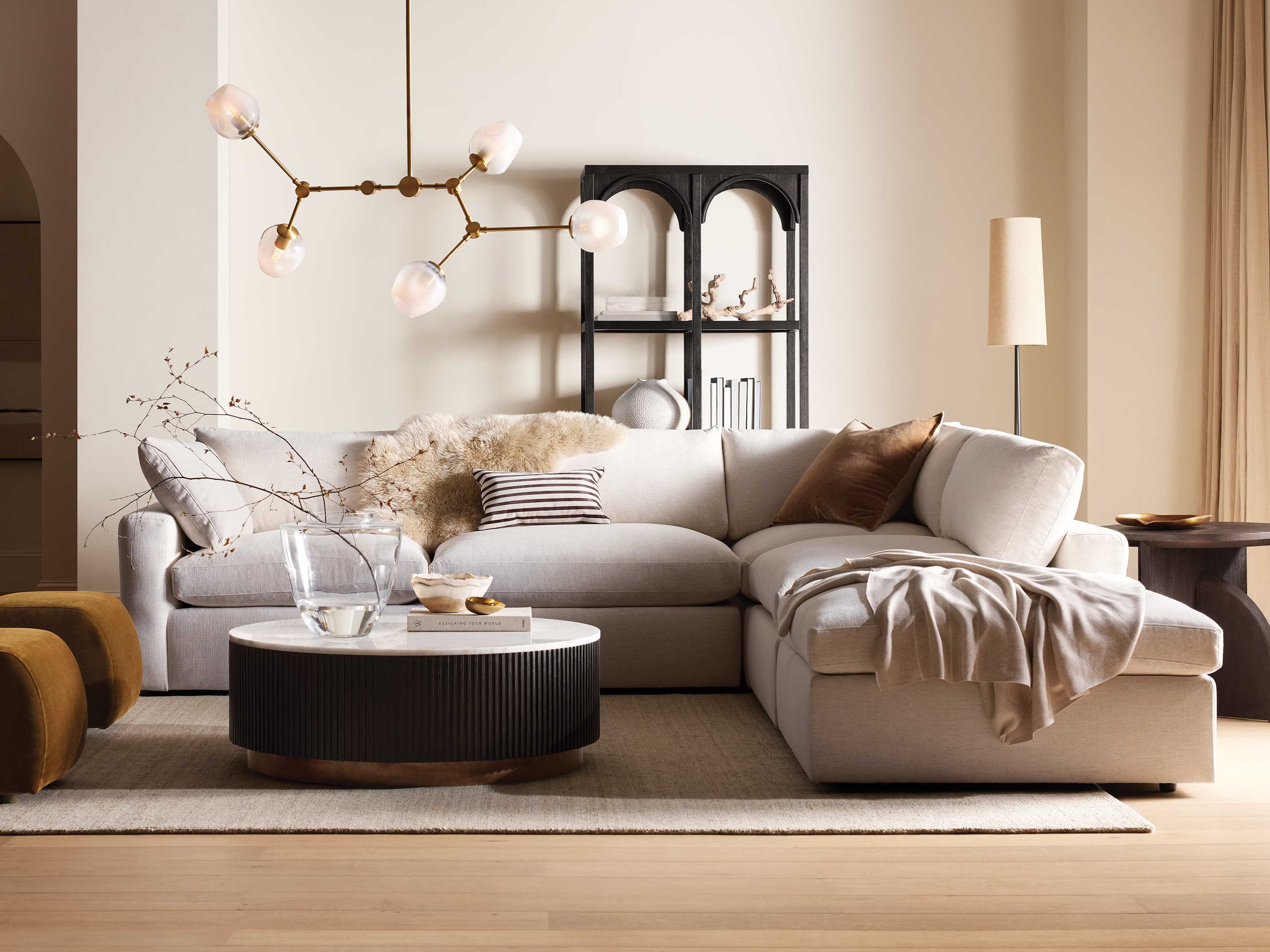 Rhome Brass Chandelier 52'' Kevin Studio