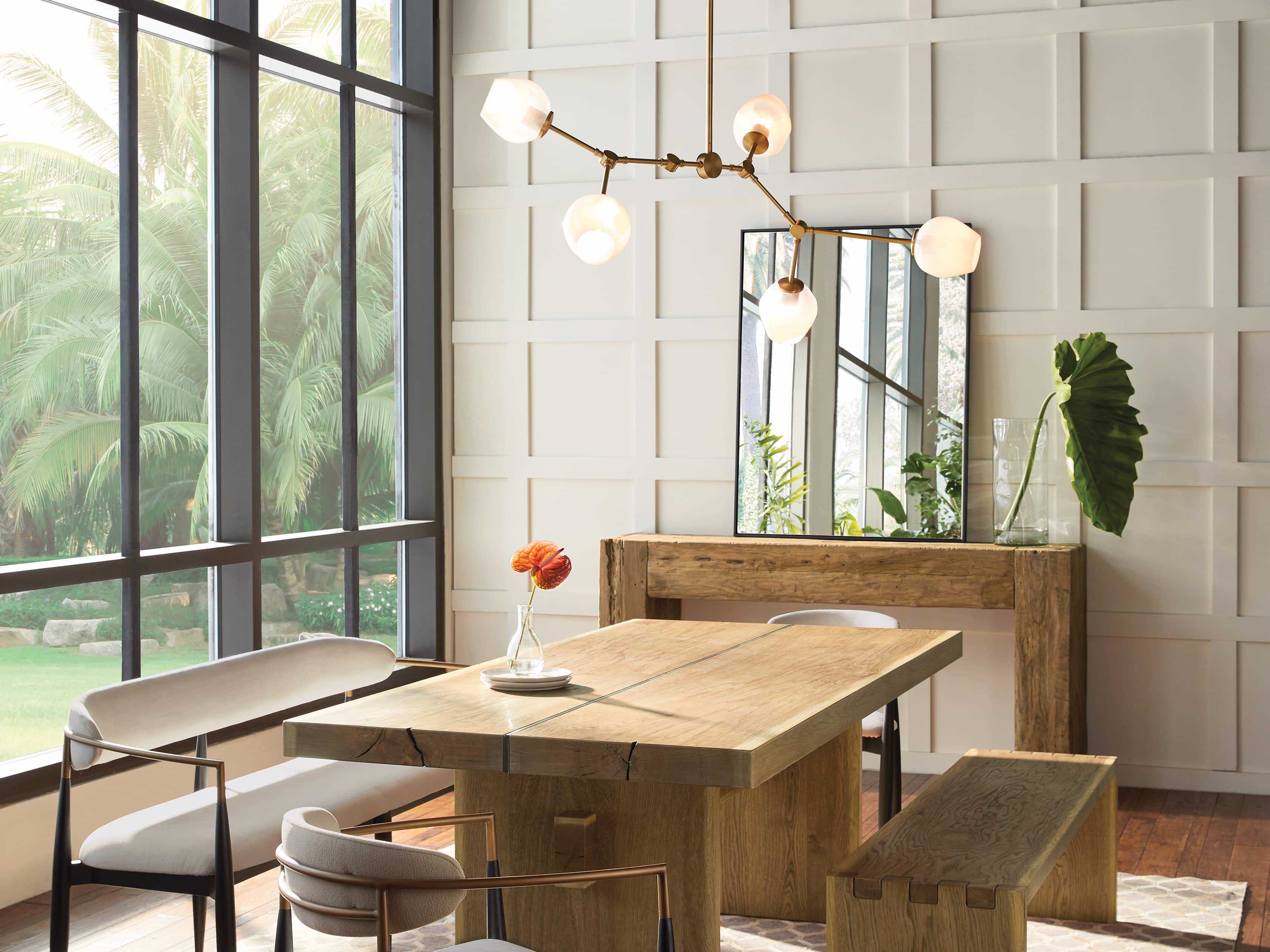 Rhome Brass Chandelier 52'' Kevin Studio