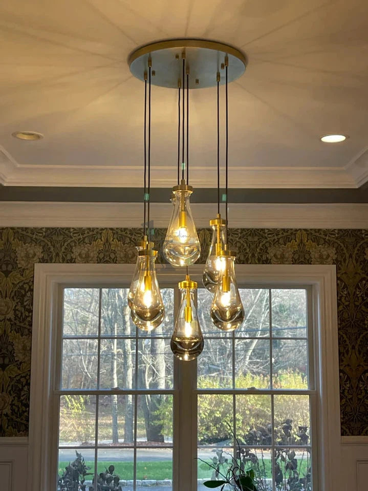 Camelia Raindrop Modern Round Chandelier 18'' 36'' 47'' 60" chandelier Kevin Studio Inc