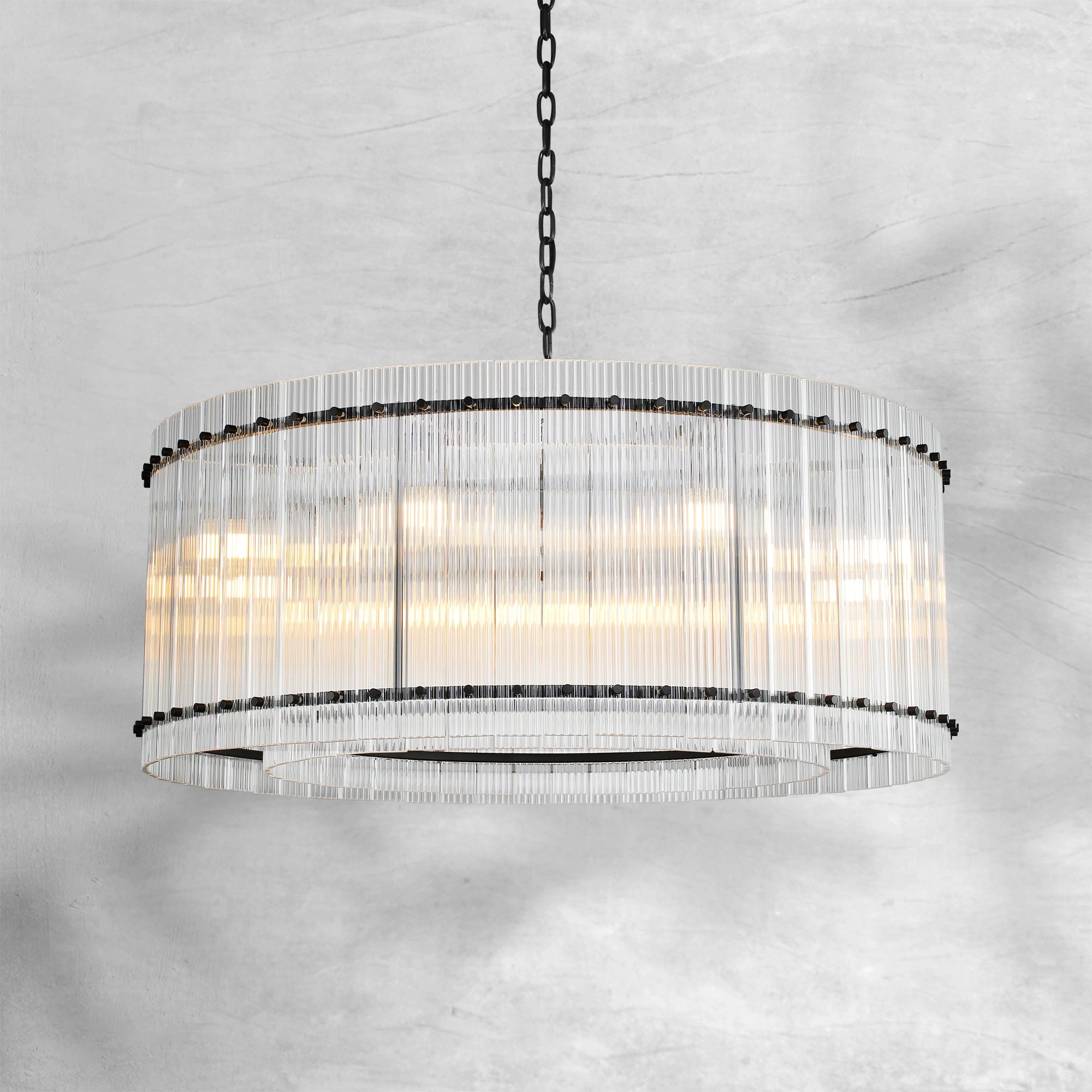 Sun Marcus Glass Round Chandelier 22", 37", 48", 60"