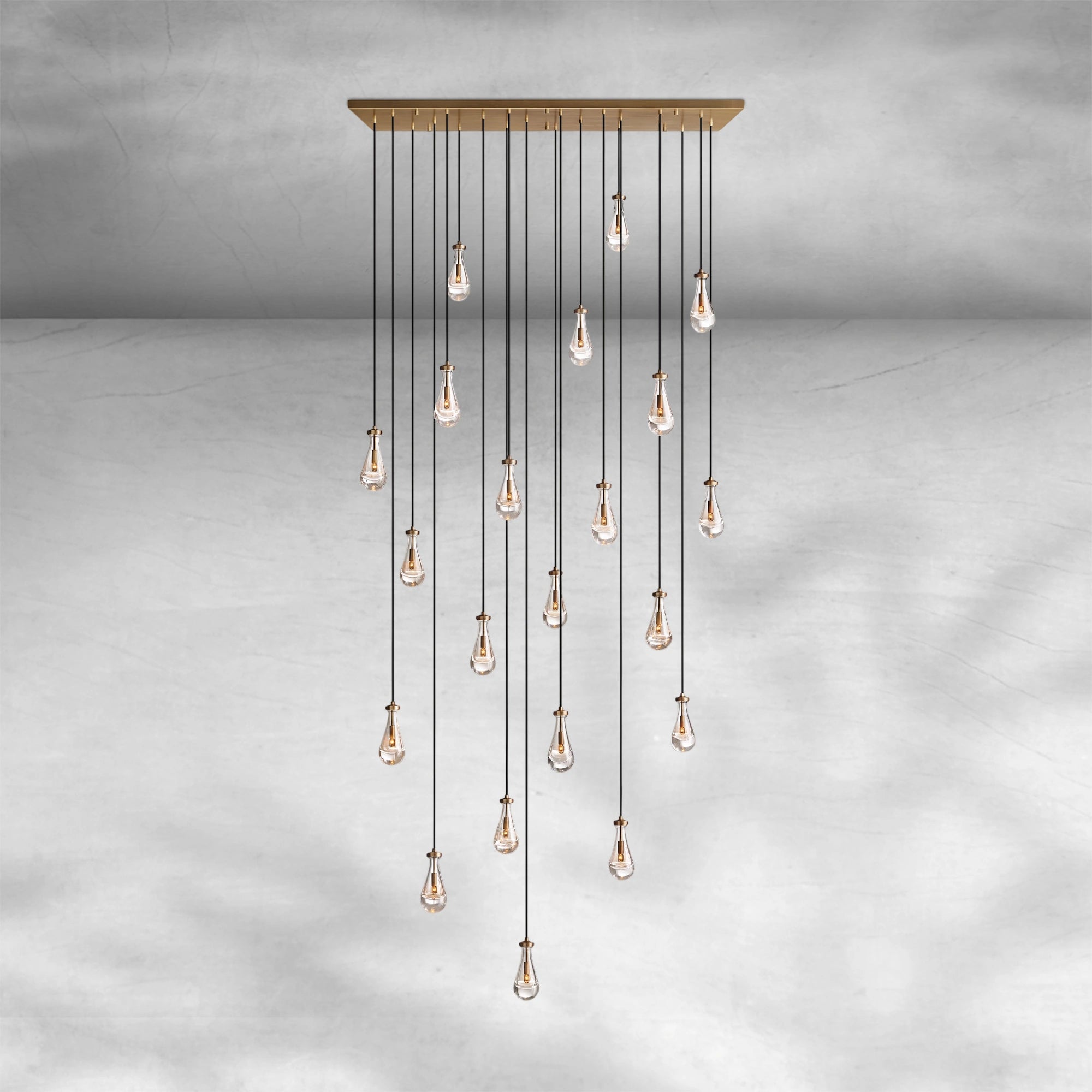 Raindrop Modern Linear Chandelier 54", 72"