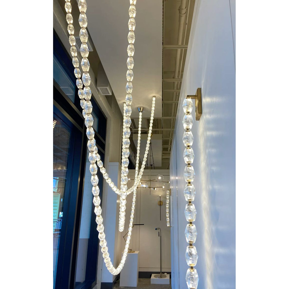 Luxury Crystal Beaded Wall Sconce 19" Wall Sconce Kevin Studio