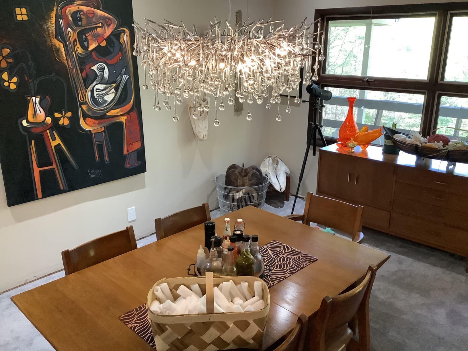 Stunning Tree Branch Crystal Chandelier With Clear Teardrop-shaped Glass Living/Dining Room Ceiling Lamp/Light Chandeliers Kevinstudiolives