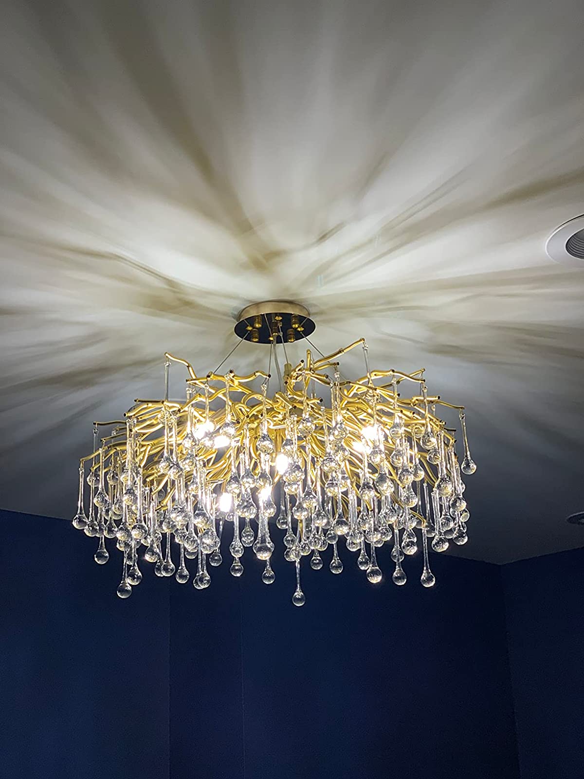 Stunning Tree Branch Crystal Chandelier With Clear Teardrop-shaped Glass Living/Dining Room Ceiling Lamp/Light Chandeliers Kevinstudiolives