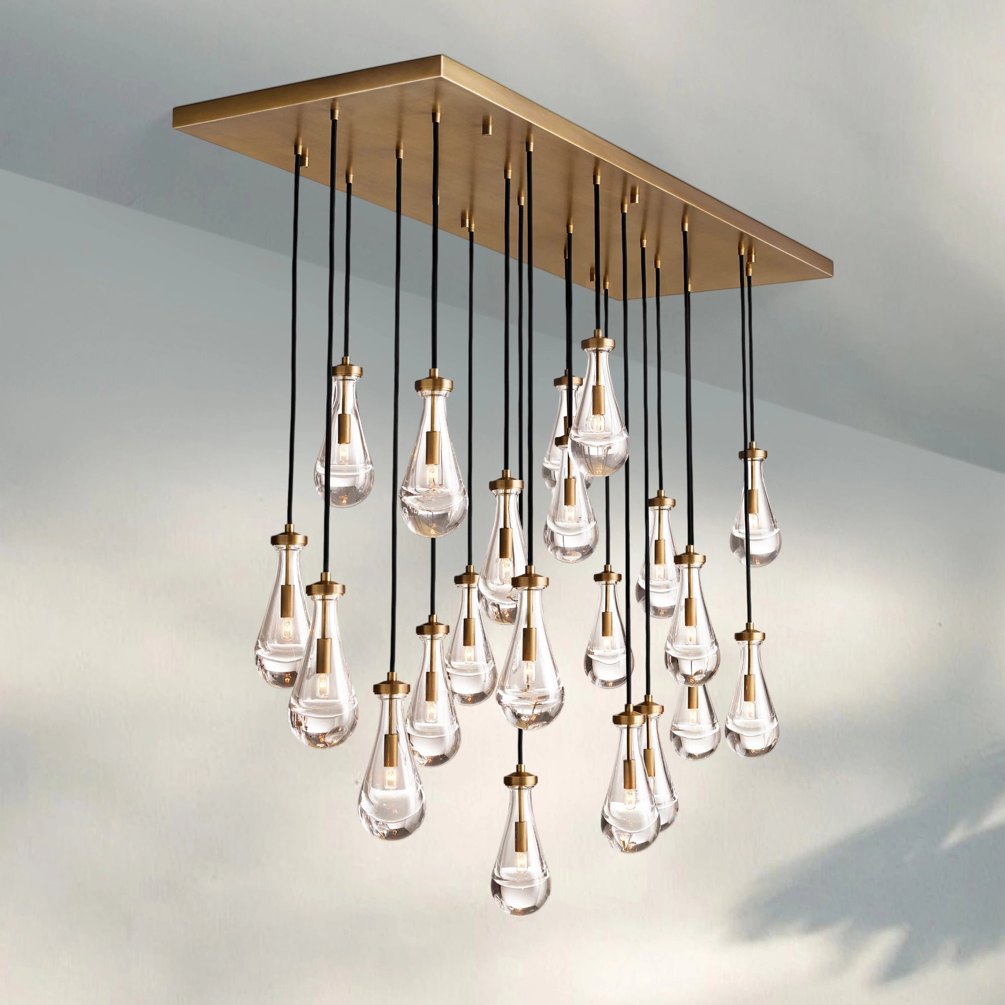 Raindrop Modern Linear Chandelier 54", 72"