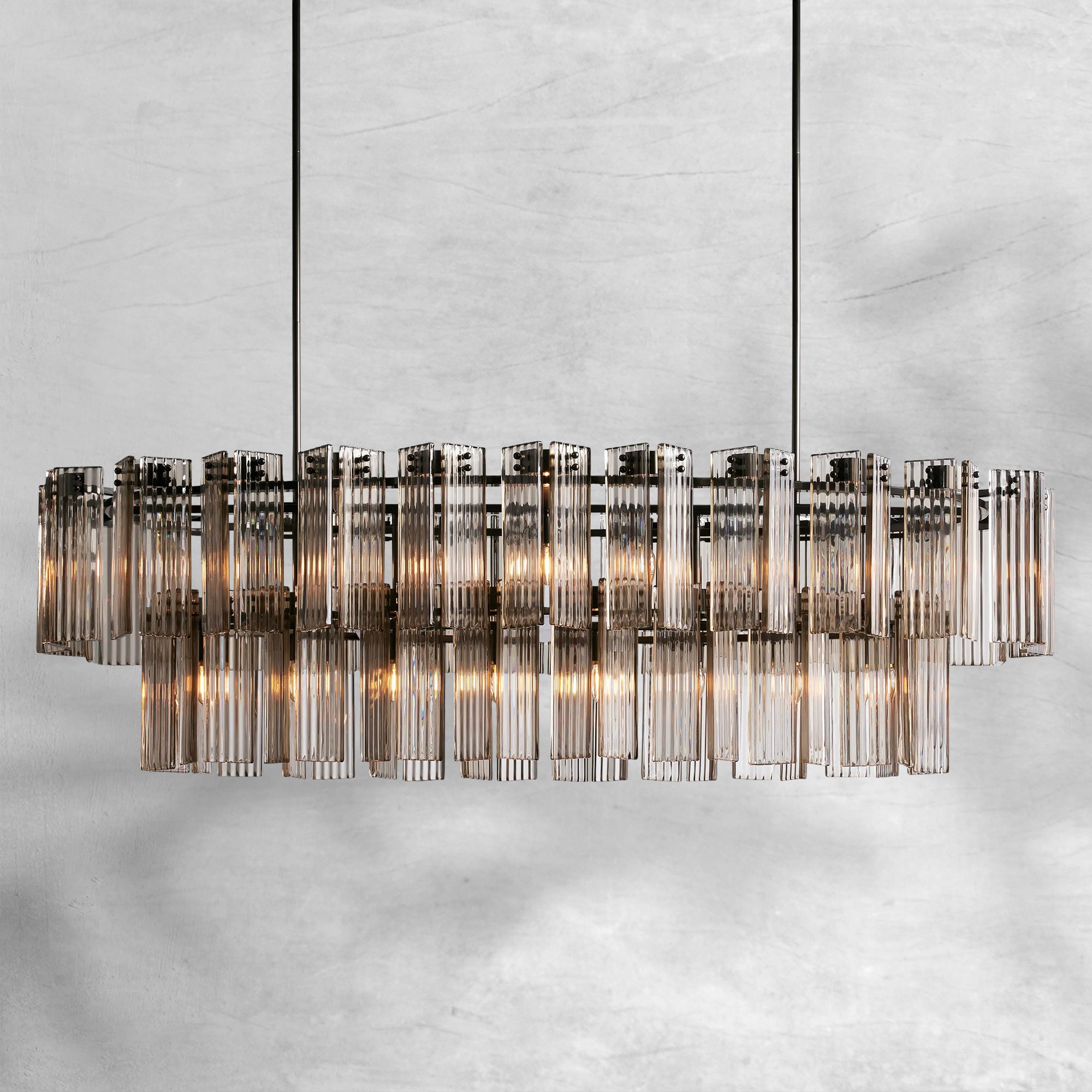 Delsie Oval Chandelier 51"63"72"