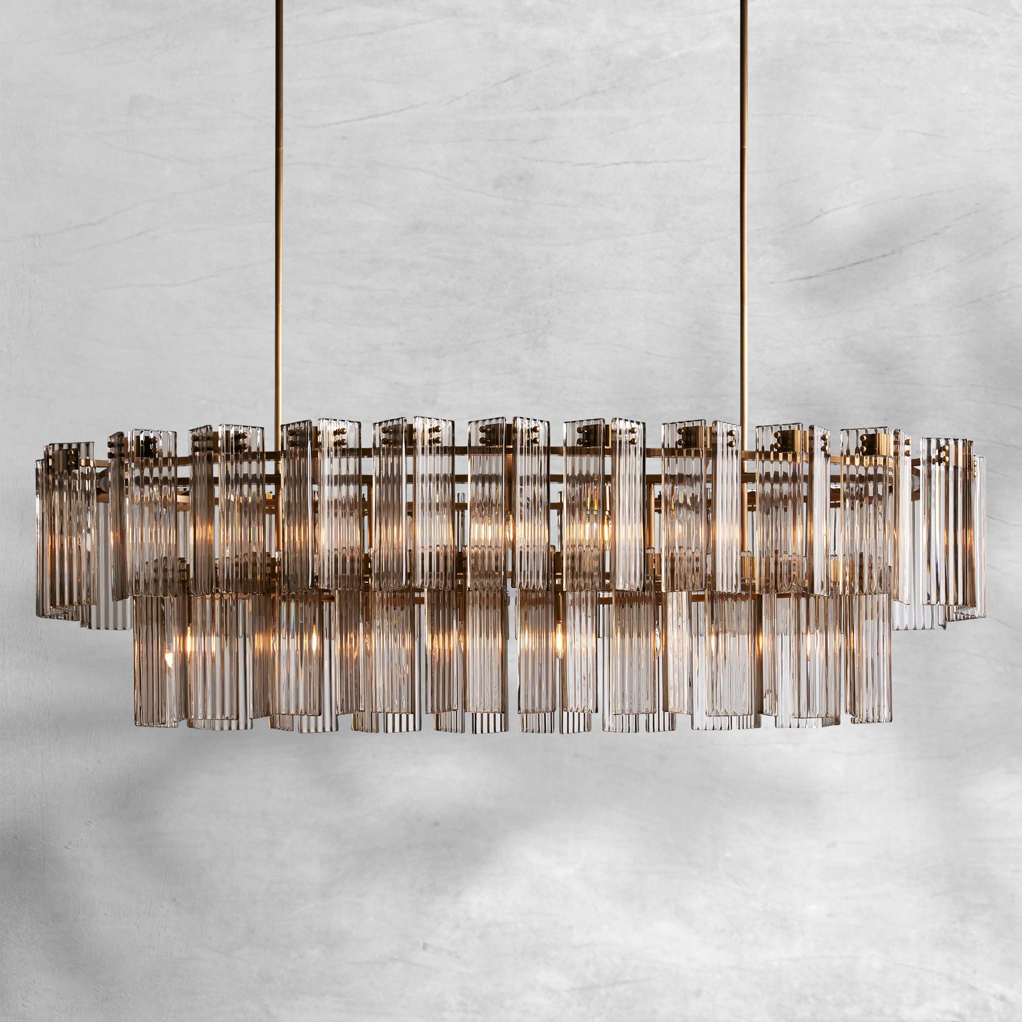 Delsie Oval Chandelier 51"63"72"