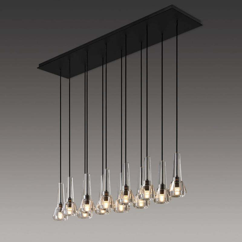 Kevin Apoli Linear Chandelier For Dining Room Pendant Light Chandeliers Kevin Studio Inc