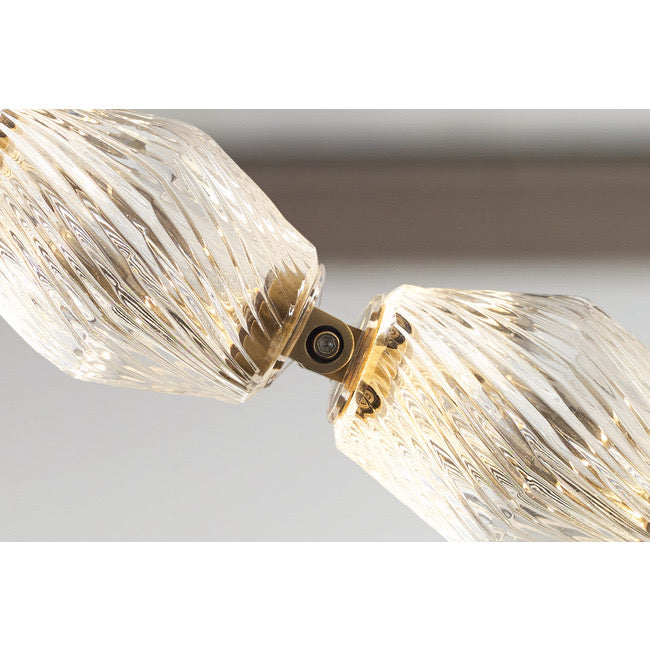 Luxury Crystal Beaded Long Chandelier for High Ceiling 12ft/10ft(customize) Pendant Light Kevin Studio