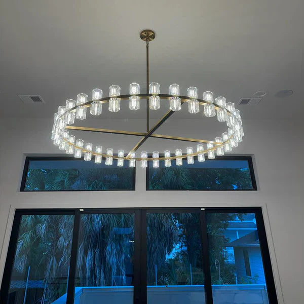 Arcachen Crystal Round Chandelier 60"