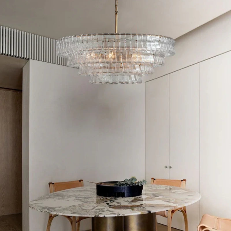 Ghiaccio Round Chandelier 24"36"48"60"