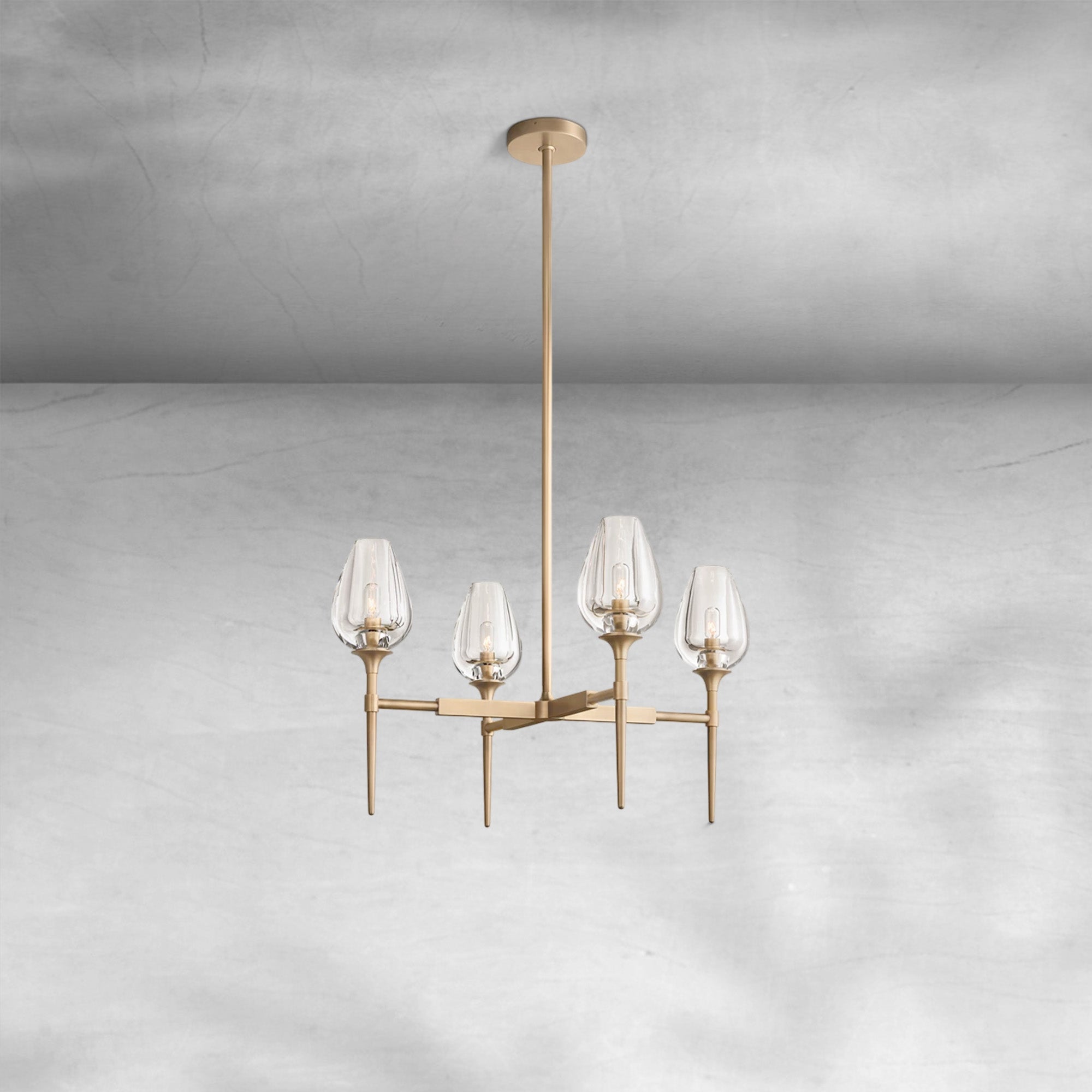 Tulipe Round Chandelier 27", 42", 54"