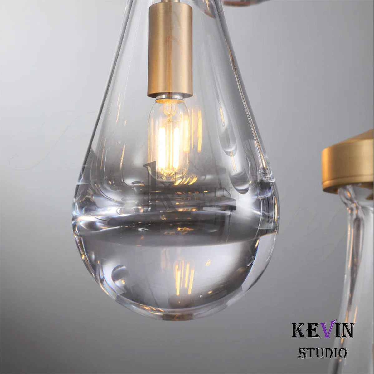 Camelia Raindrop Modern Round Chandelier 18'' 36'' 47'' 60" chandelier Kevin Studio Inc