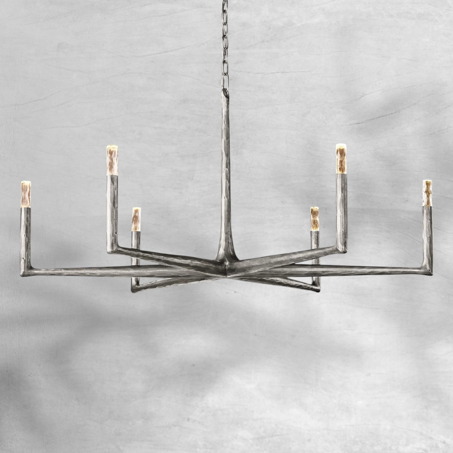 Thaddeas Forged Round Chandelier 36"/48"/60"/72"