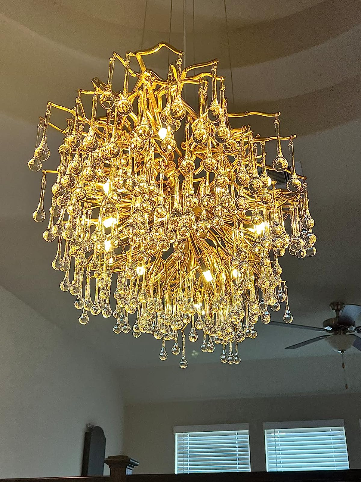 Stunning Tree Branch Crystal Chandelier With Clear Teardrop-shaped Glass Living/Dining Room Ceiling Lamp/Light Chandeliers Kevinstudiolives