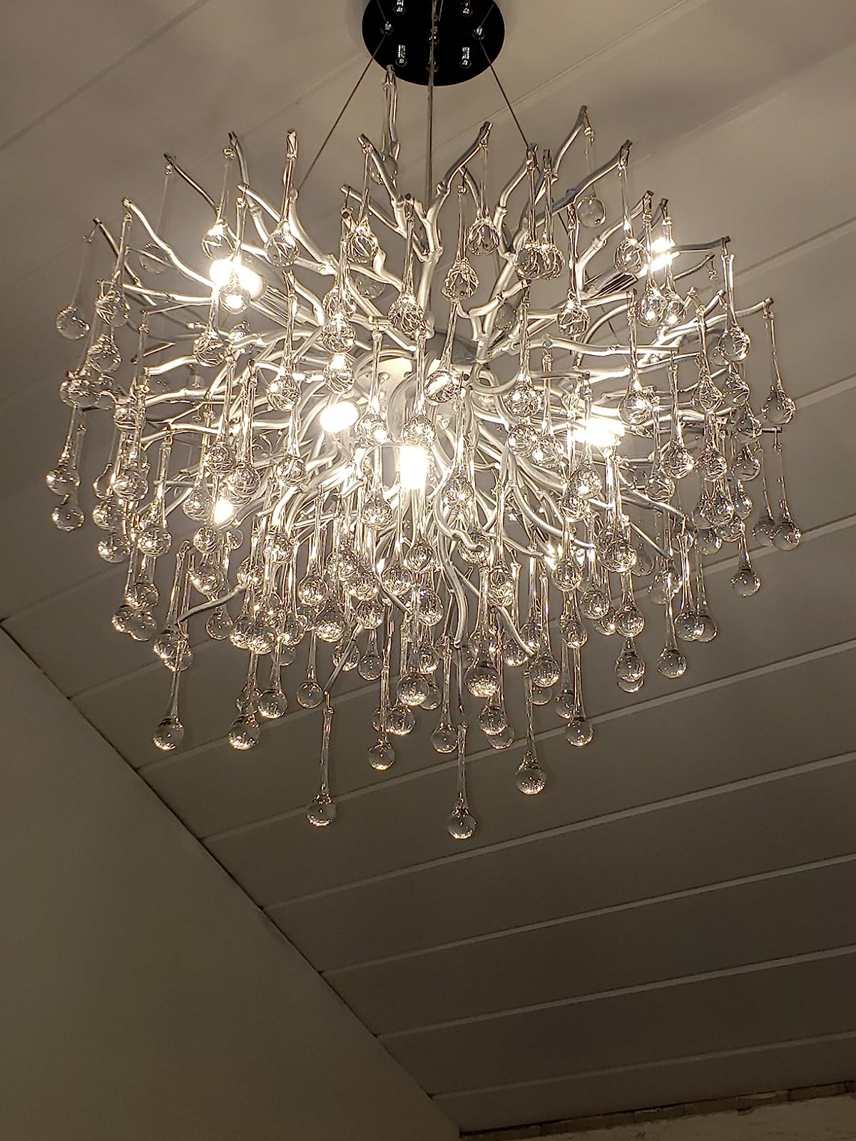 Stunning Tree Branch Crystal Chandelier With Clear Teardrop-shaped Glass Living/Dining Room Ceiling Lamp/Light Chandeliers Kevinstudiolives