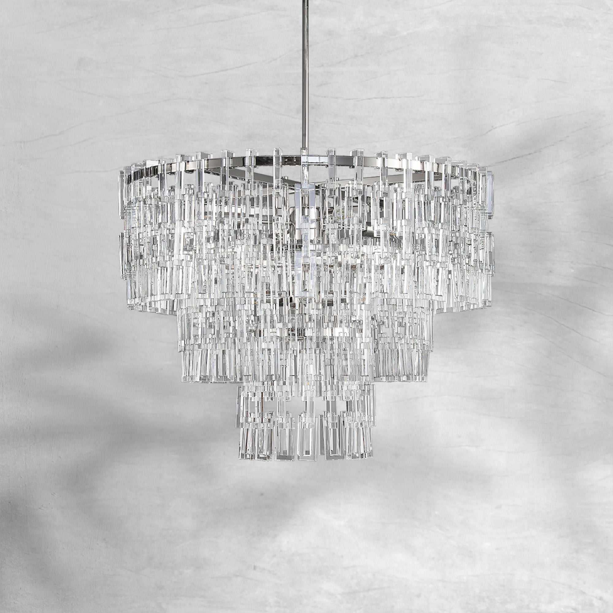 Marigan Modern Tiered Round Crystal Chandelier 36'', 48", 60"