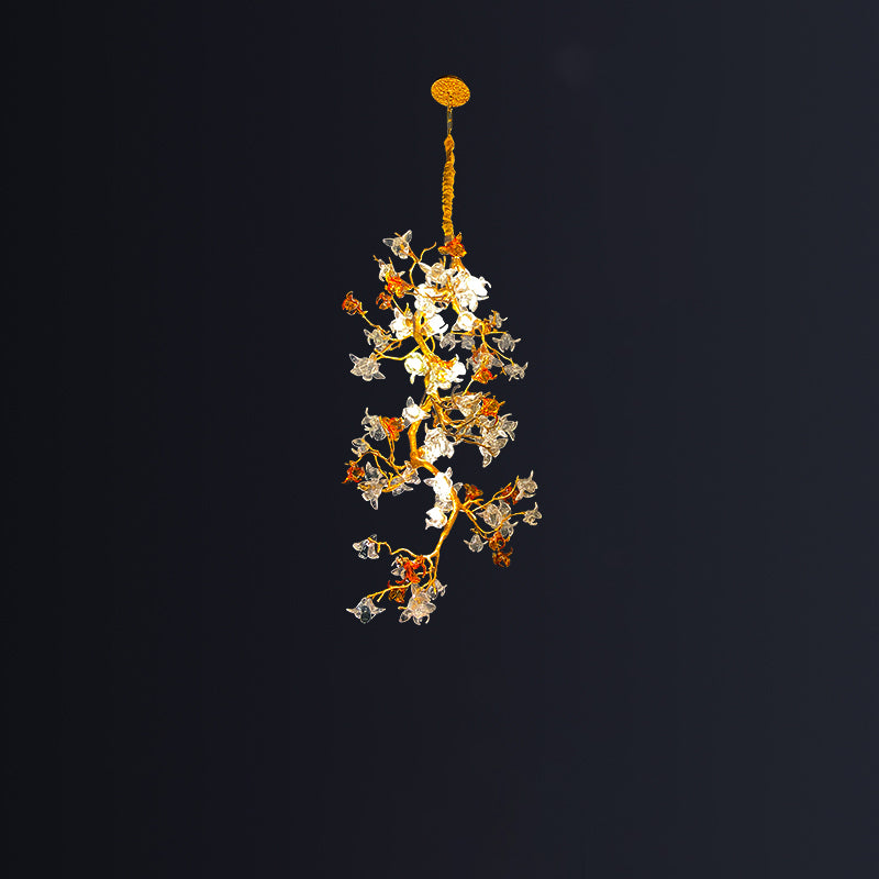 Luxury Villa Elegant Villa Blossom and Branch Chandelier, Kevin Studio 31.5" W x 71.87" H