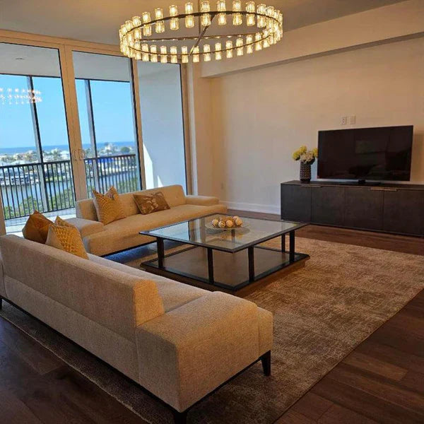 Arcachen Crystal Round Chandelier 60"