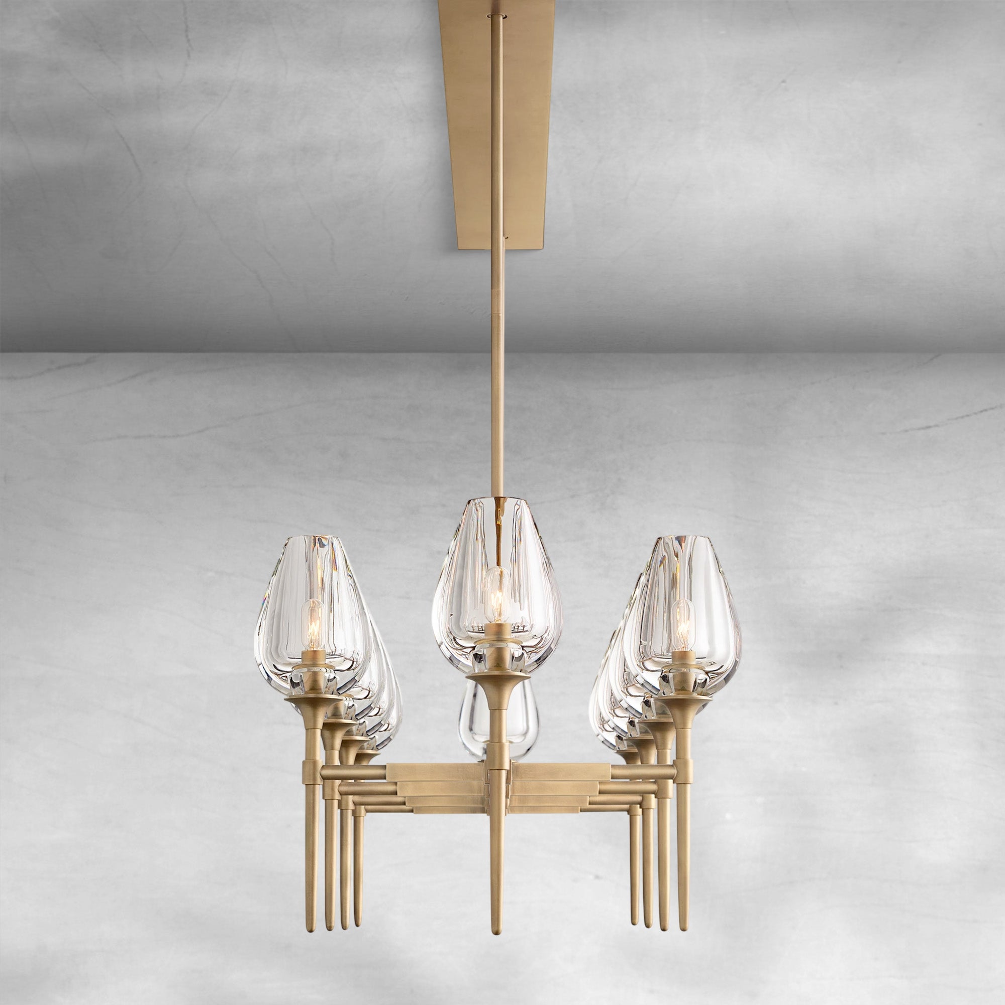 Tulipe Linear Chandelier 52", 65"