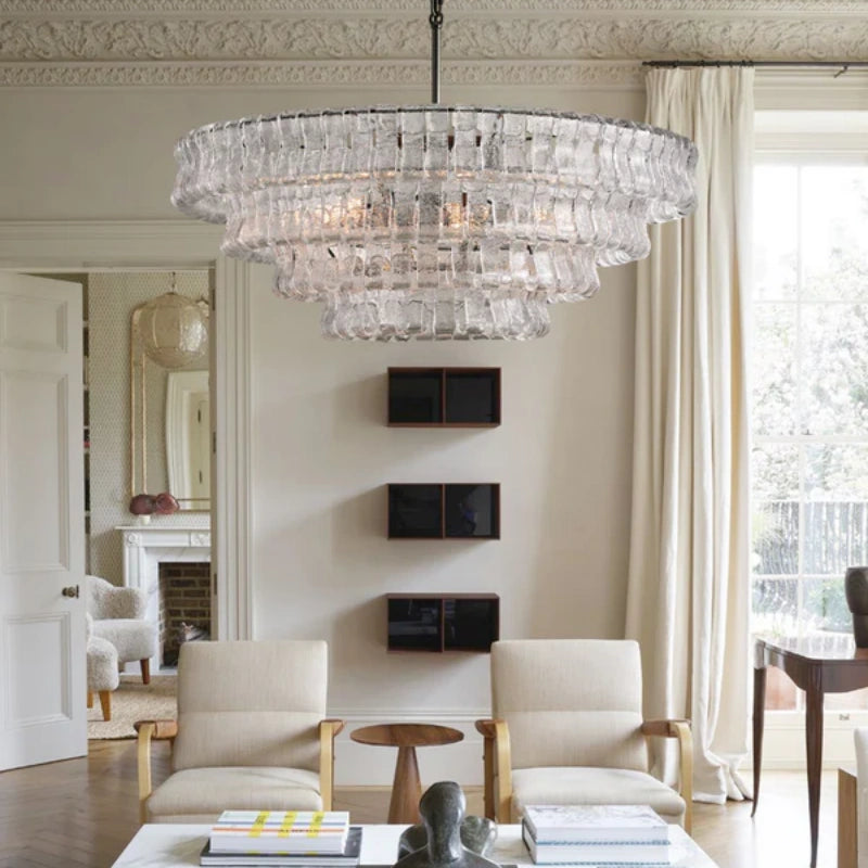 Ghiaccio Round Chandelier 24"36"48"60"